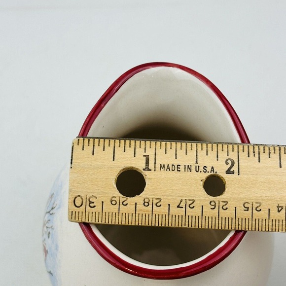 Royal Seasons Snowmen Creamer Pitcher‎ Red Band Stoneware - Picture 9 of 9